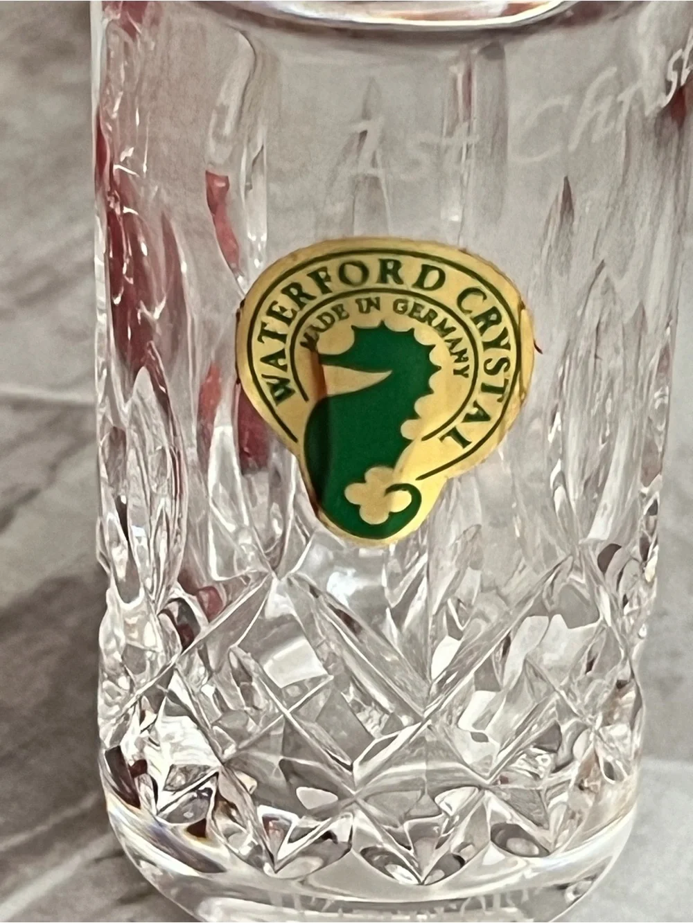 Waterford Crystal 2006 Baby’s First Christmas Bottle Ornament Box Germany